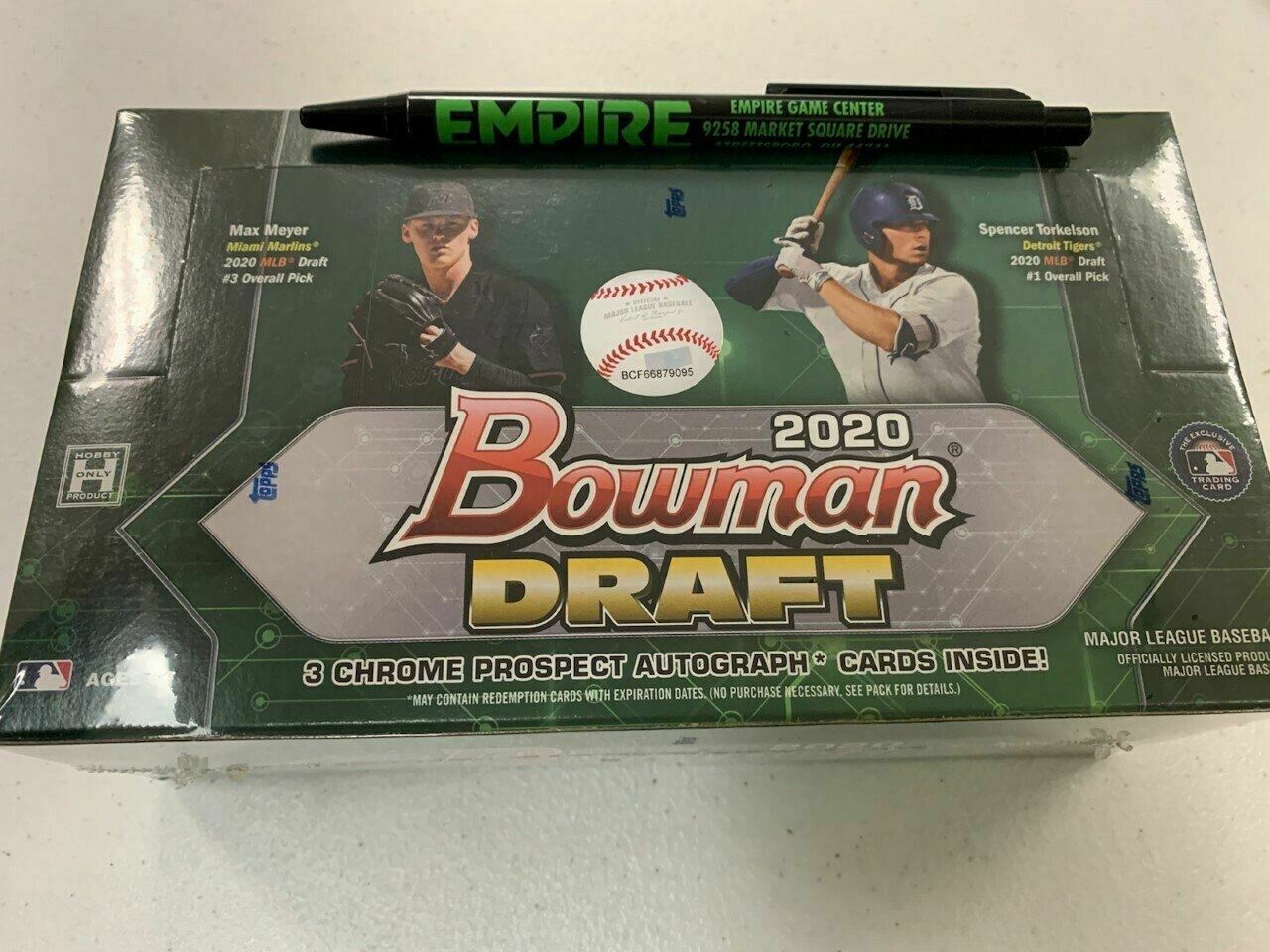 2020 Bowman Draft Baseball Jumbo Hobby Box